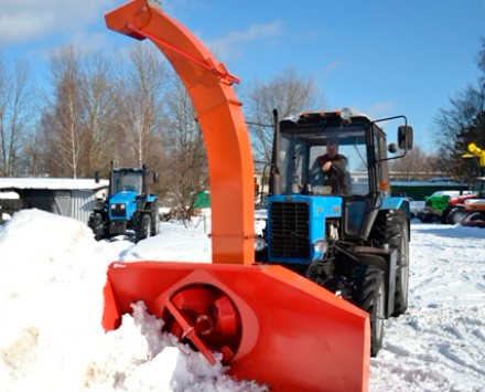 Снегоочиститель роторный EM-800-01(02) с гидроприводом купить на МТЗ (Беларус)