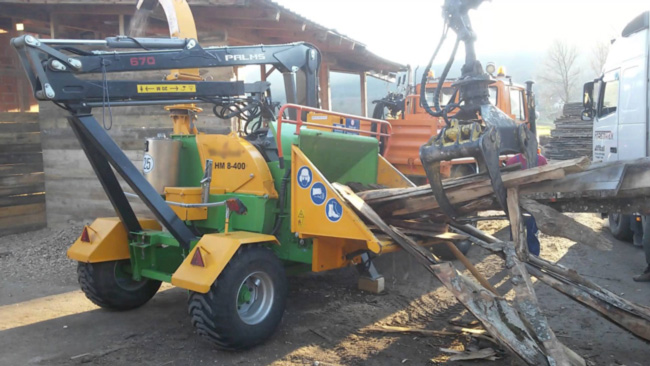 Измельчитель древесины Heizohack HM 8-400 - купить на трактор МТЗ
