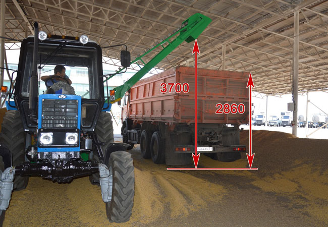 Погрузчик зерна навесной ПЗН-250 - купить на трактор МТЗ