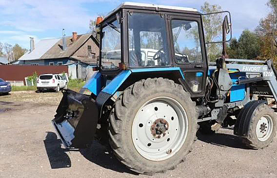 Отвал Кремень ОК2000 на заднюю навеску трактора (с буксировочной петлёй)