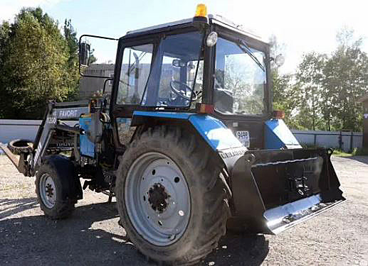 Отвал Кремень ОК2000 на заднюю навеску трактора (с буксировочной петлёй)