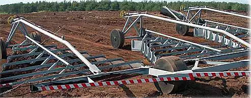 Валкователь фрезерного торфа ФТВ-9,8