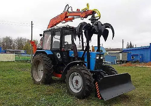 Гидроманипулятор для лома на базе трактора МТЗ
