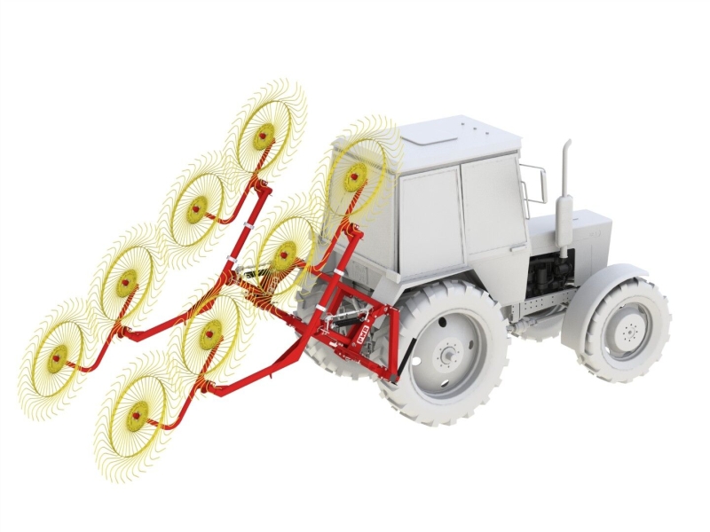 Грабли-ворошилки колесно-пальцевые HARVEST PWR 8