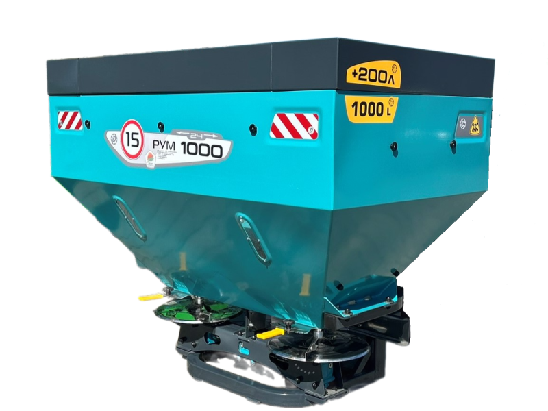 Разбрасыватель удобрений двухдисковый РУМ-1200 усиленный тентованный