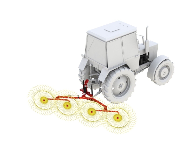 Грабли-ворошилки колесно-пальцевые HARVEST PWR 4