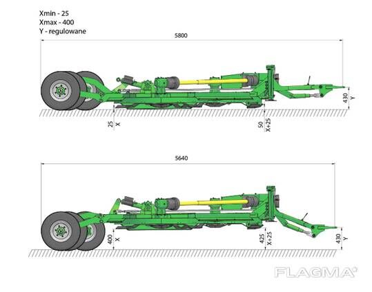 Косилка измельчитель широкозахватная аэродромная KPR500