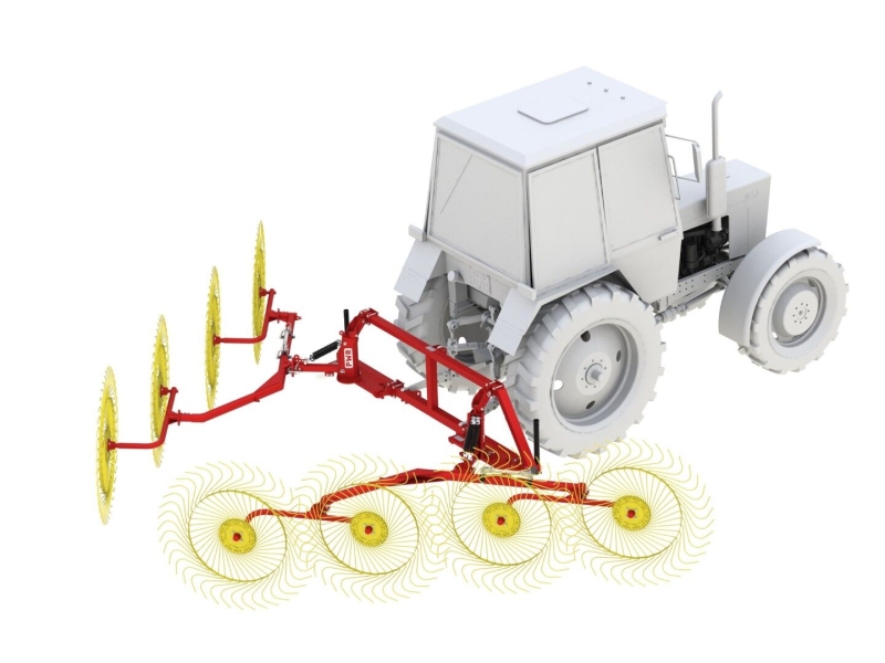 Грабли-ворошилки колесно-пальцевые HARVEST PWR 8