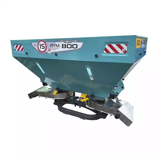 Разбрасыватель удобрений РУМ-800 усиленный с садовой приставкой тентованный