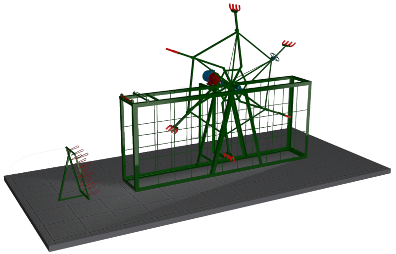 Станок для изготовления пучков мерных поддержек хмеля СМПХ-8А