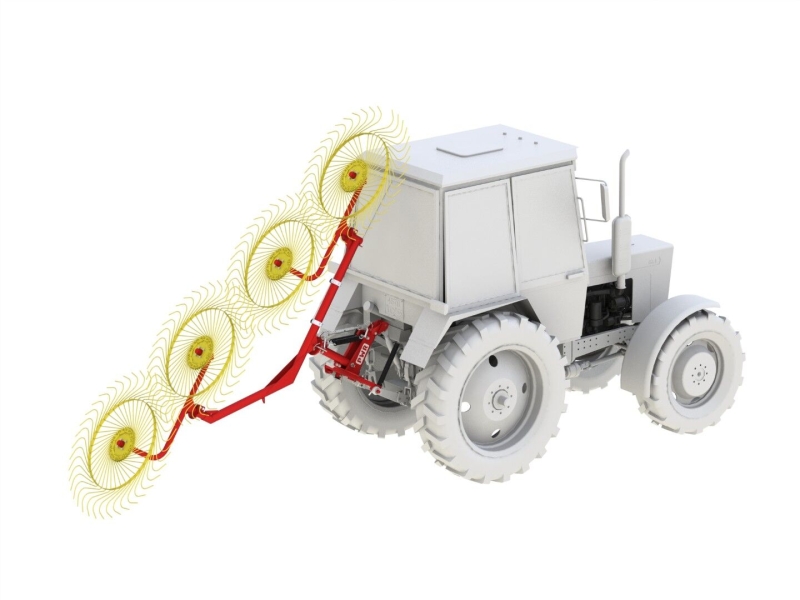 Грабли-ворошилки колесно-пальцевые HARVEST PWR 4