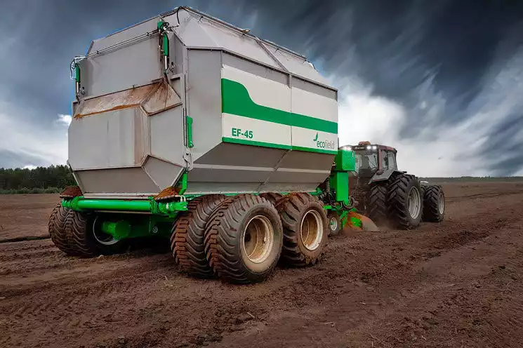 Машина Ecofield EF-45 для уборки торфа