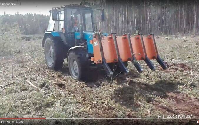 Оборудование навесное для сбора веток ЕМ-2200 на МТЗ-82/1221(Грабли лесные)