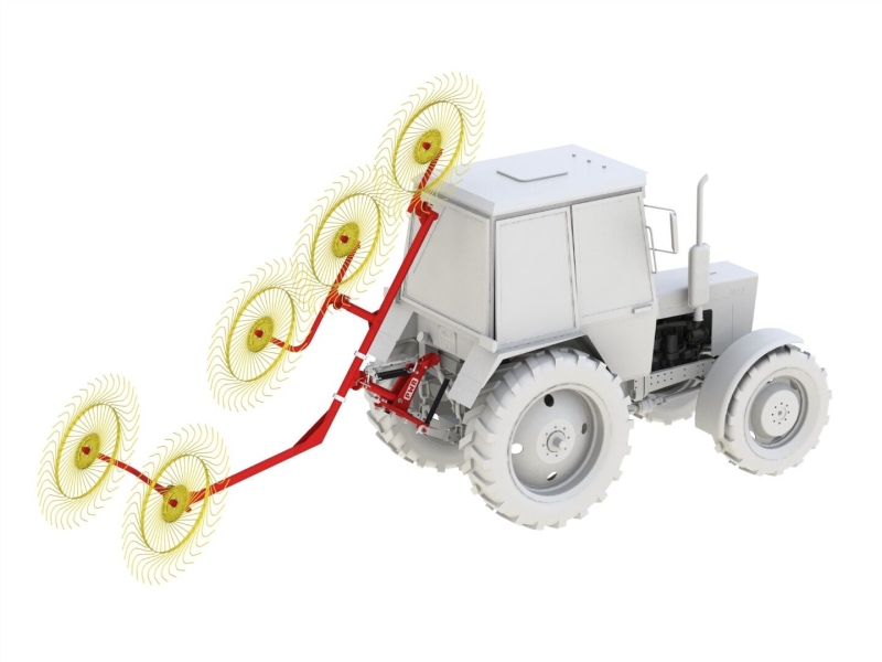 Грабли-ворошилки колесно-пальцевые HARVEST PWR 5