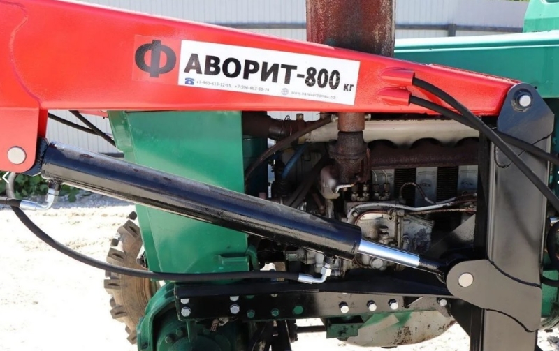 Погрузчик (КУН) ПКУ-0,8 (три цилиндра) на трактор Т40/ЛТЗ с ковшом фронтальным V=0,65м³ L=2000мм