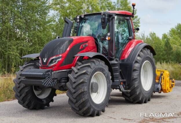 Трактор колесный VALTRA Q305 Twin Track с ротоватором Mericrusher MJHS-241 STX