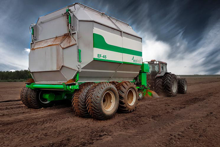 Машина Ecofield EF-45 для уборки торфа