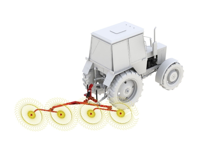 Грабли-ворошилки колесно-пальцевые HARVEST PWR 4