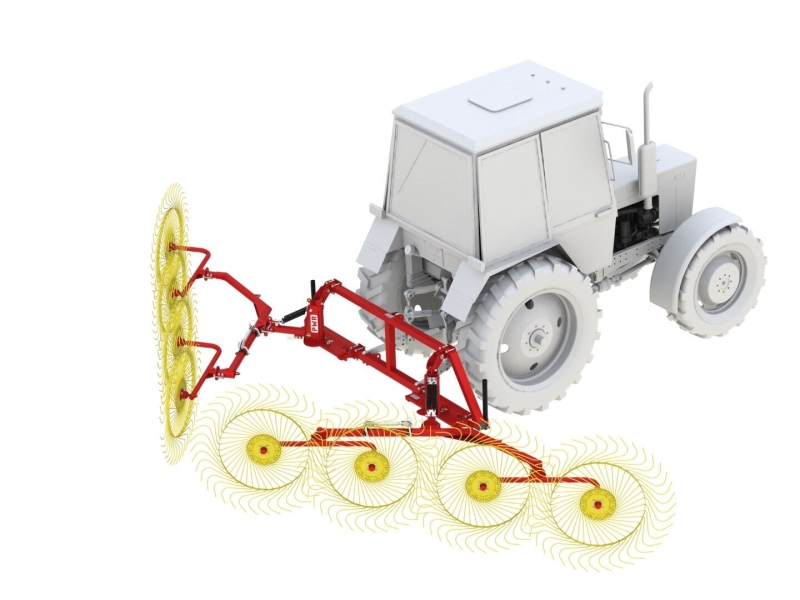 Грабли-ворошилки колесно-пальцевые HARVEST PWR 8